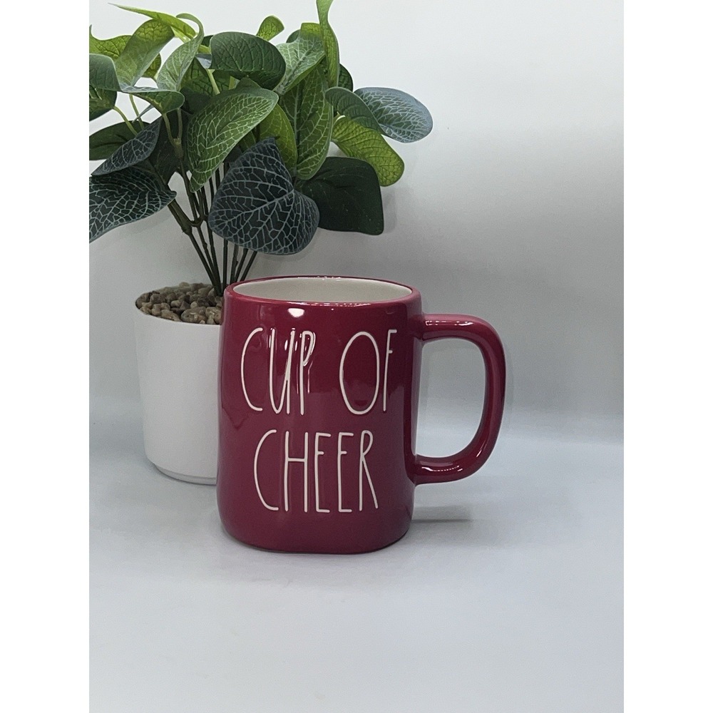 Rae Dunn "CUP OF CHEER" Red 20oz Mug